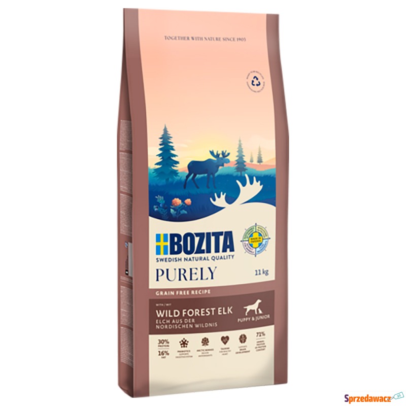 Bozita Dog Purely Grain Free Puppy & Junior, łoś... - Karmy dla psów - Lublin