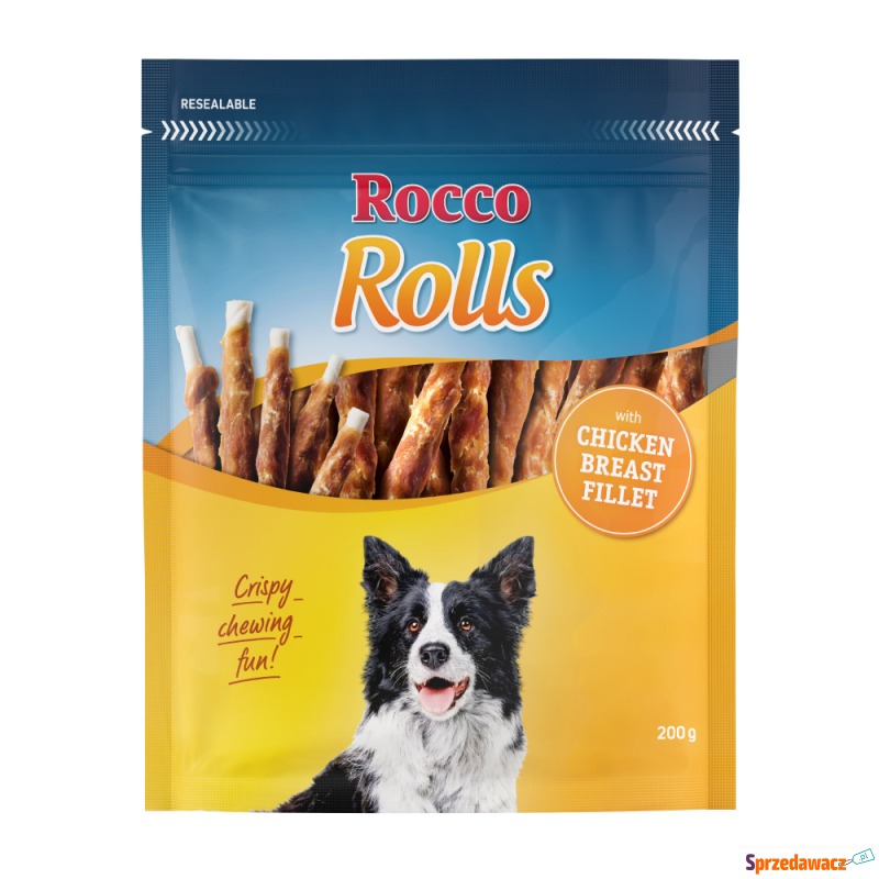 Rocco Rolls pałeczki do żucia - Kurczak, 200 g - Przysmaki dla psów - Jelenia Góra