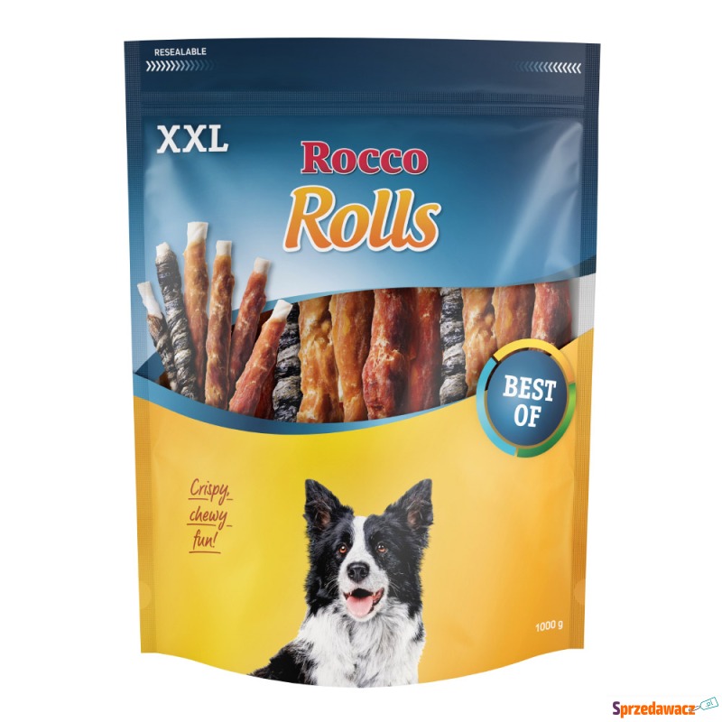 Rocco Rolls XXL pałeczki do żucia - Mix: Filet... - Przysmaki dla psów - Gdańsk