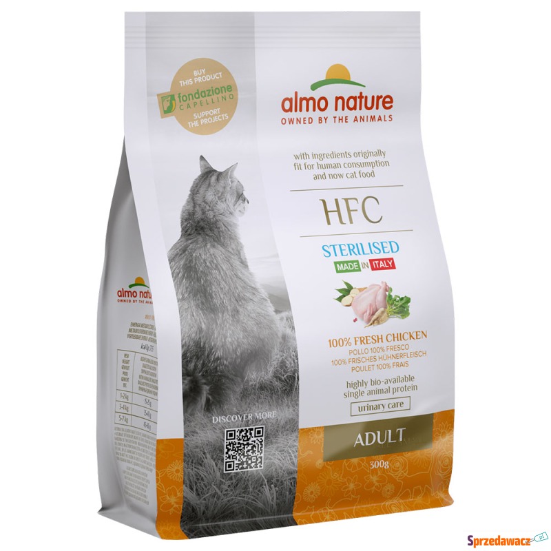 Almo Nature HFC Adult Sterilized, kurczak - 300... - Karmy dla kotów - Radom