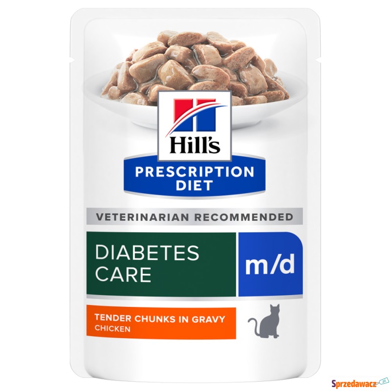 Hill's Prescription Diet m/d, kurczak - 24 x 85... - Karmy dla kotów - Kędzierzyn-Koźle