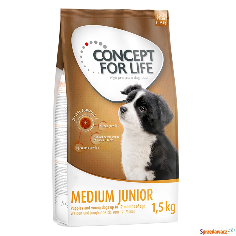 Concept for Life Medium Junior - 1,5 kg - Karmy dla psów - Włocławek