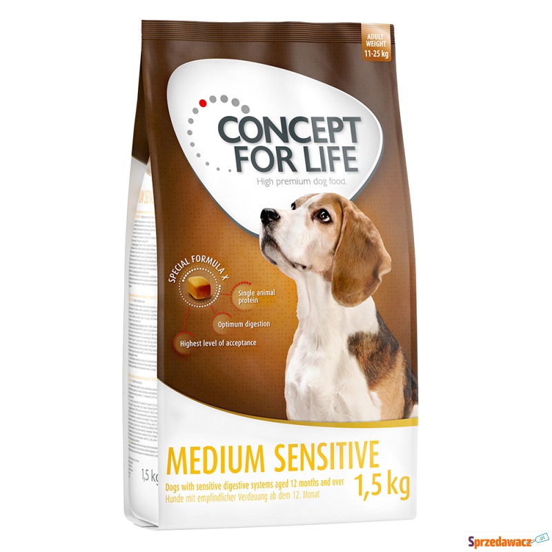 Concept for Life Medium Sensitive - 4 x 1,5 kg - Karmy dla psów - Warszawa