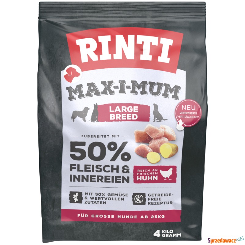 RINTI Max-I-Mum Large Breed, kurczak - 2 x 4 kg - Karmy dla psów - Rąty