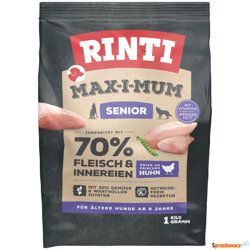 Rinti Max-i-mum Senior, kurczak - 1 kg - Karmy dla psów - Elbląg