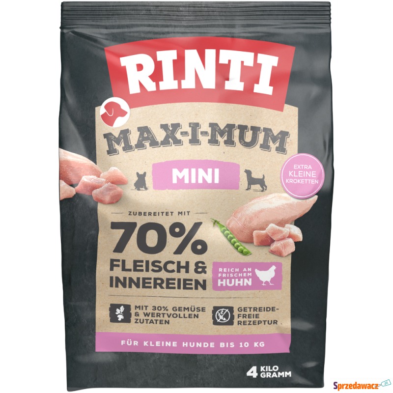 RINTI Max-I-Mum Mini Adult, kurczak - 4 kg - Karmy dla psów - Czeladź