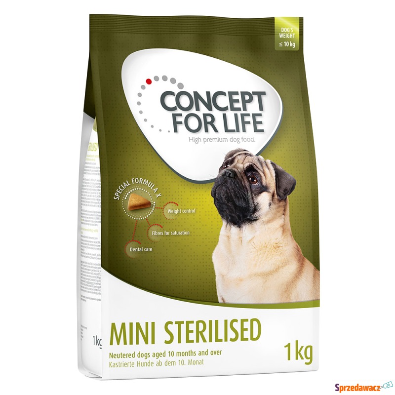 Concept for Life Mini Sterilised - 4 x 1 kg - Karmy dla psów - Białogard