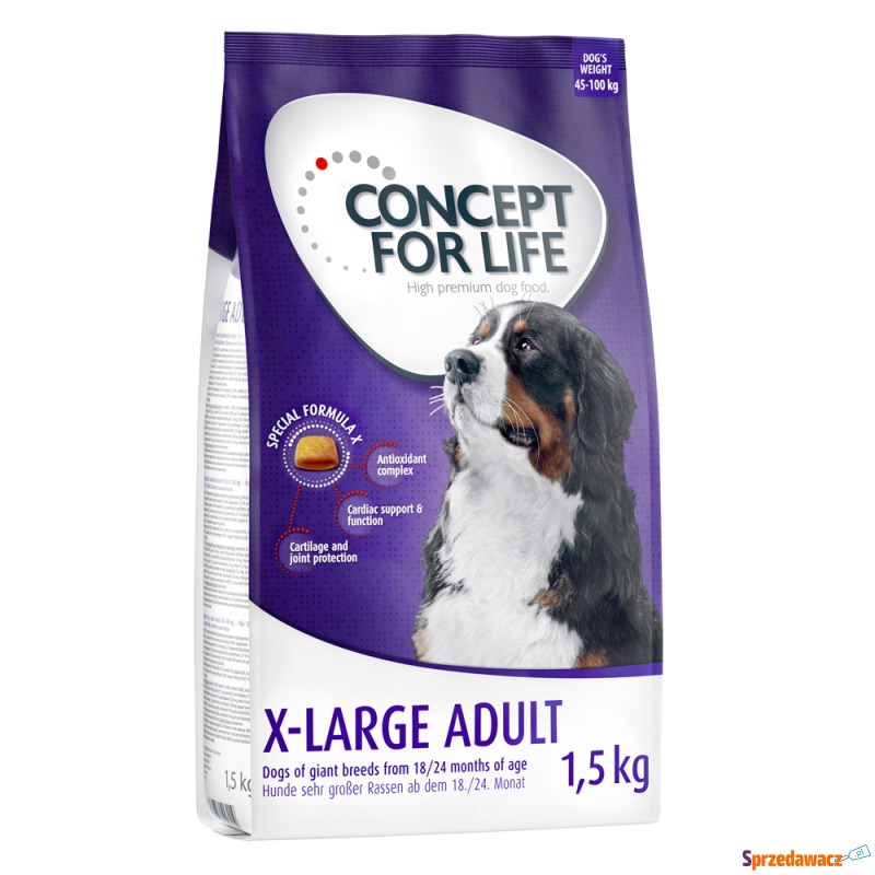 Concept for Life X-Large Adult - 4 x 1,5 kg - Karmy dla psów - Brzeg