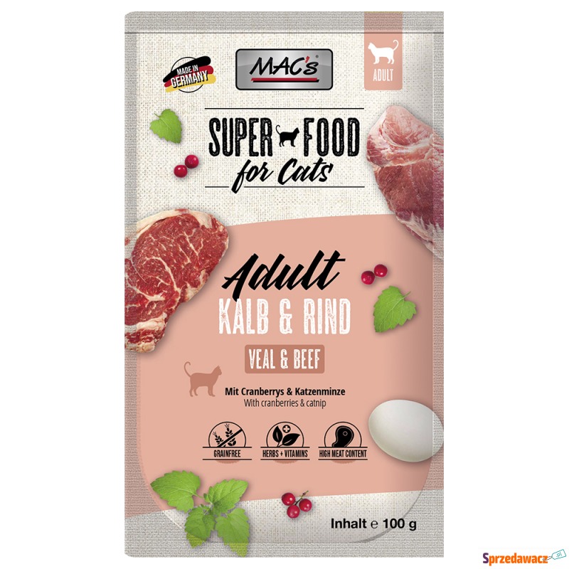 MAC´s Cat Super Food w saszetkach, 12 x 100 g... - Karmy dla kotów - Głogów