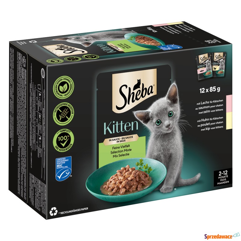 Sheba Kitten wybór smaków, 12 x 85 g - Kompoz... - Karmy dla kotów - Grójec