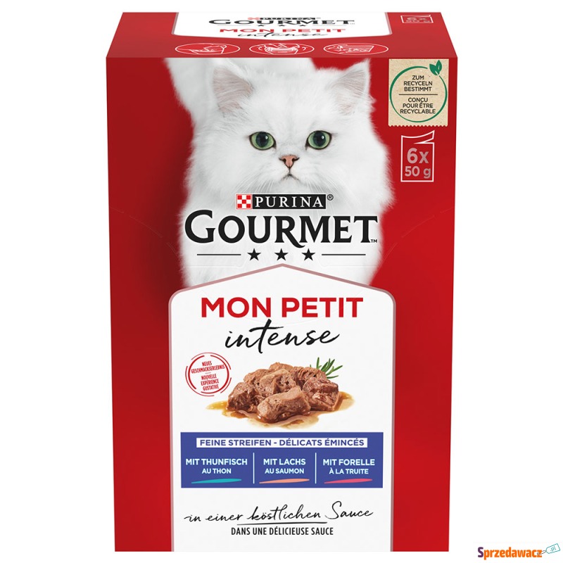 Megapakiet Gourmet Mon Petit, 24 x 50 g - Tuń... - Karmy dla kotów - Przemyśl