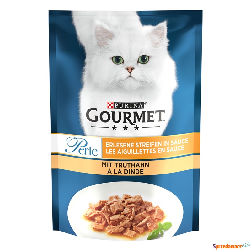 Gourmet Perle, w sosie, 26 x 85 g - Indyk - Karmy dla kotów - Chocianowice