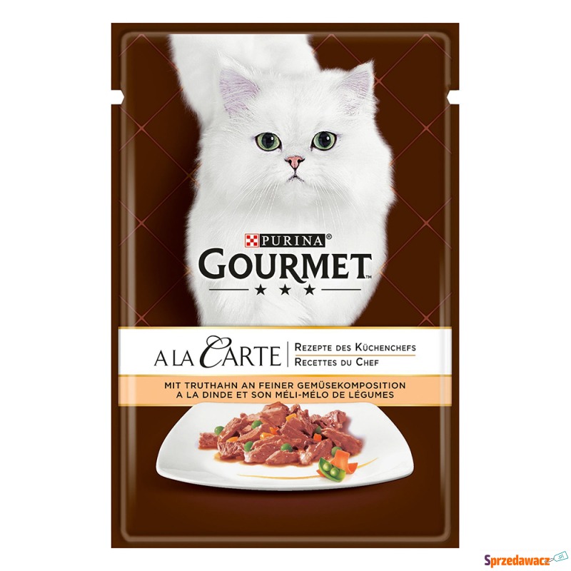 Gourmet A la Carte, 26 x 85 g - Indyk z warzywami - Karmy dla kotów - Poznań