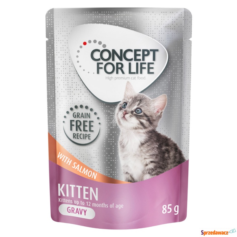 Concept for Life Kitten w sosie, łosoś - bez... - Karmy dla kotów - Włocławek