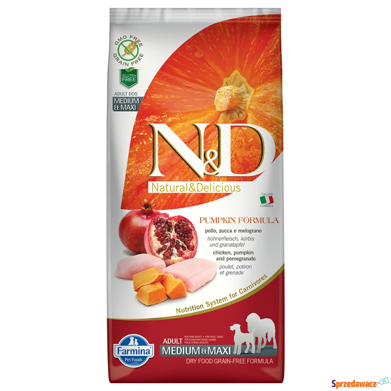 Dwupak Farmina - N&D Grain Free Medium/Maxi Adult,... - Karmy dla psów - Lublin