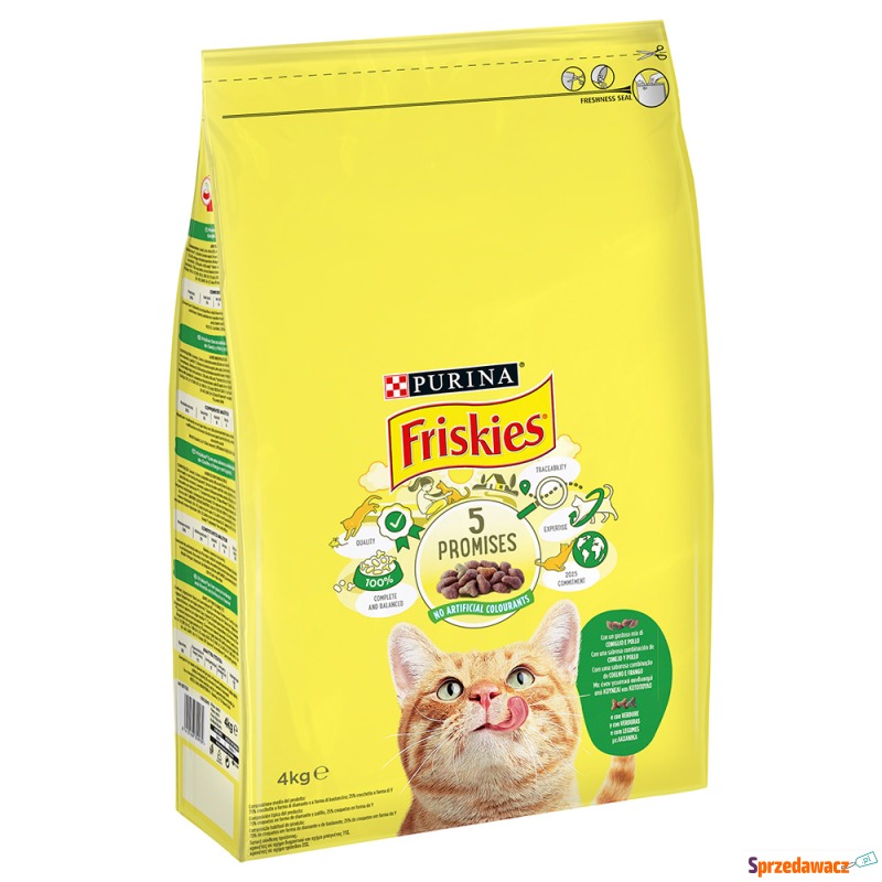 Purina Friskies, Królik, kurczak i warzywa - 4... - Karmy dla kotów - Bydgoszcz