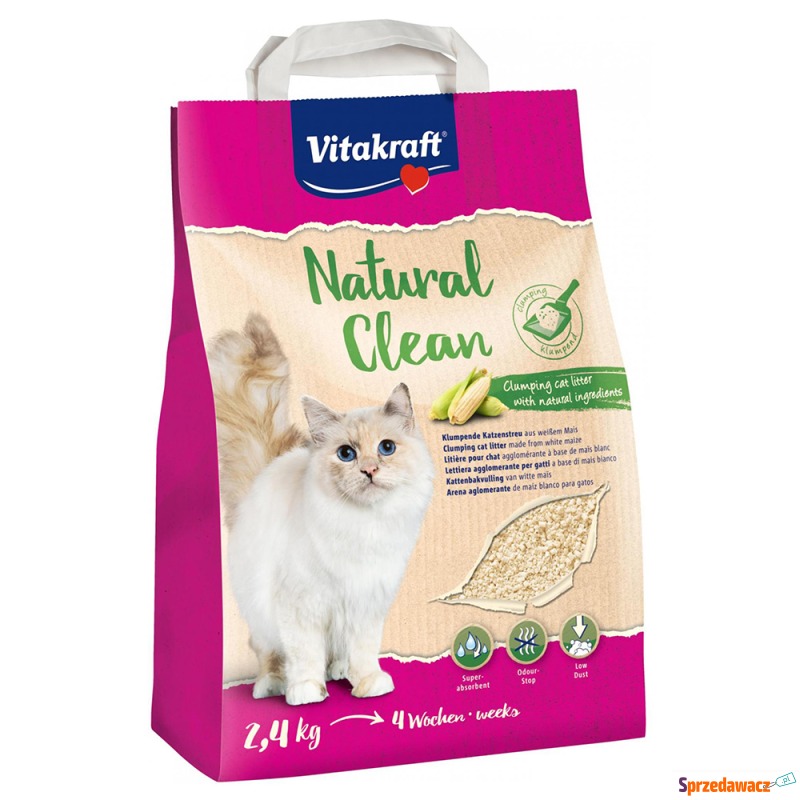 Vitakraft Natural Clean, żwirek kukurydziany -... - Żwirki do kuwety - Gliwice