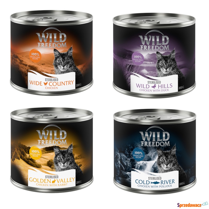 Wild Freedom Adult Sterilised, 6 x 200 g - bez... - Karmy dla kotów - Stargard Szczeciński