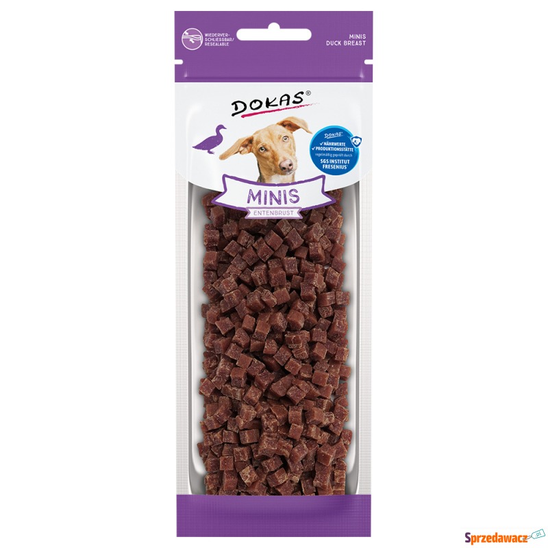 Dokas Minis pierś z kaczki - 2 x 70 g - Przysmaki dla psów - Wołomin