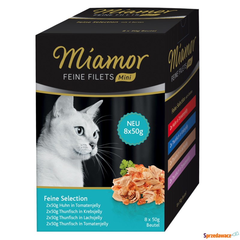 Miamor Feine Filets w saszetkach MINI, 8 x 50... - Karmy dla kotów - Świecie