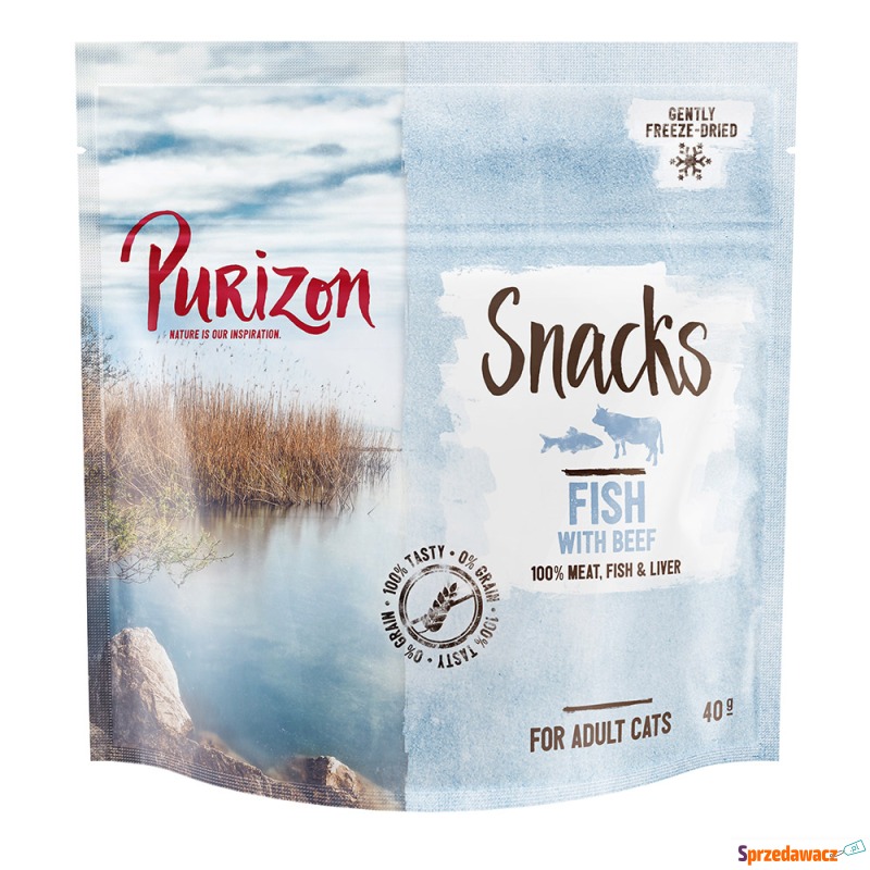 Purizon Snacks, ryba z wołowiną (bez zbóż) - 3... - Przysmaki dla kotów - Konin