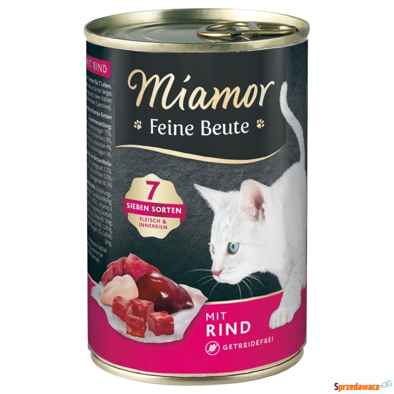 Miamor Feine Beute, 12 x 400 g - Wołowina - Karmy dla kotów - Paczkowo