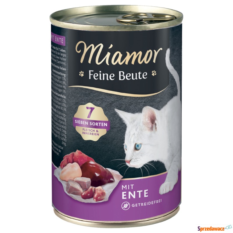 Miamor Feine Beute, 12 x 400 g - Kaczka - Karmy dla kotów - Elbląg