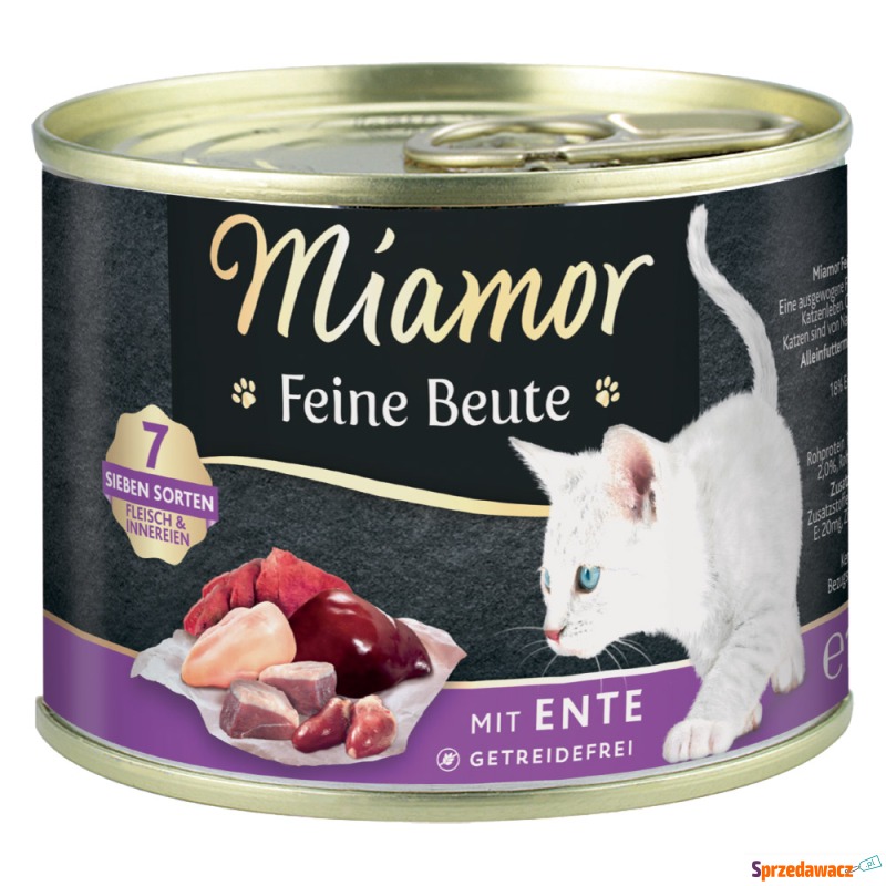 Miamor Feine Beute, 12 x 185 g - Kaczka - Karmy dla kotów - Łomża