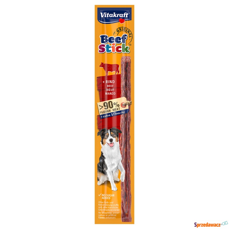 Vitakraft Beef-Stick®, 25 x 12g - Wołowina - Przysmaki dla psów - Czarne