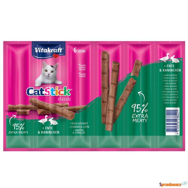 Vitakraft Cat Stick - Classic, Kaczka i królik,... - Przysmaki dla kotów - Kraków