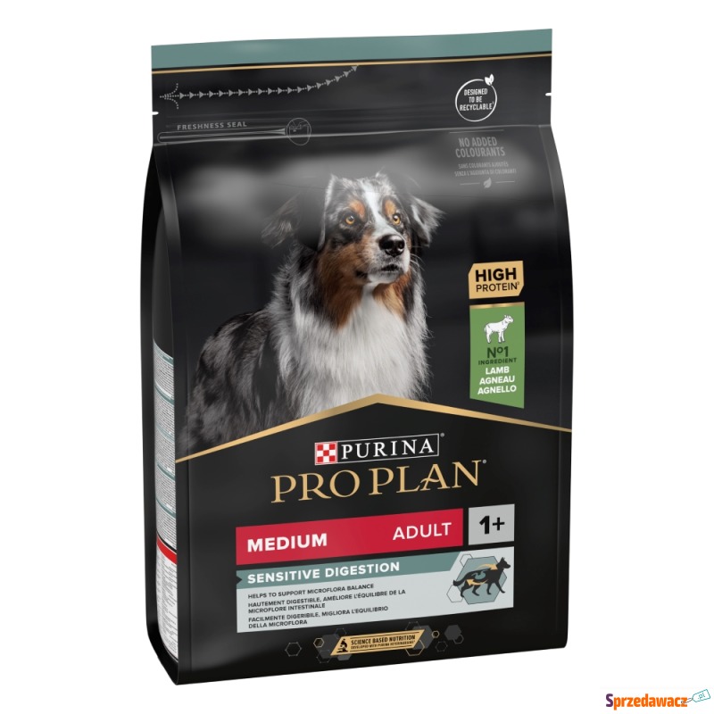 PURINA PRO PLAN Medium Adult Sensitive Digestion,... - Karmy dla psów - Inowrocław