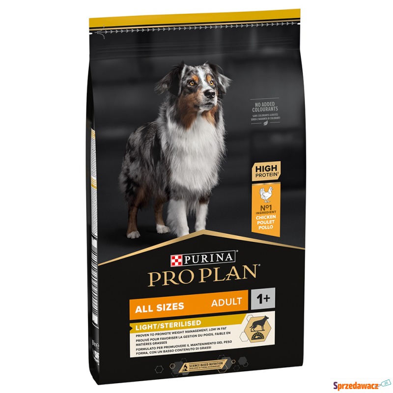 PURINA PRO PLAN All Sizes Adult Light/Sterilised,... - Karmy dla psów - Bytom