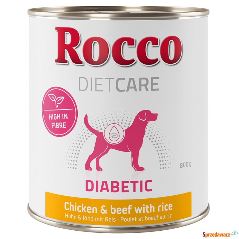 Rocco Diet Care Diabetic, kurczak z wołowiną i... - Karmy dla psów - Głogów