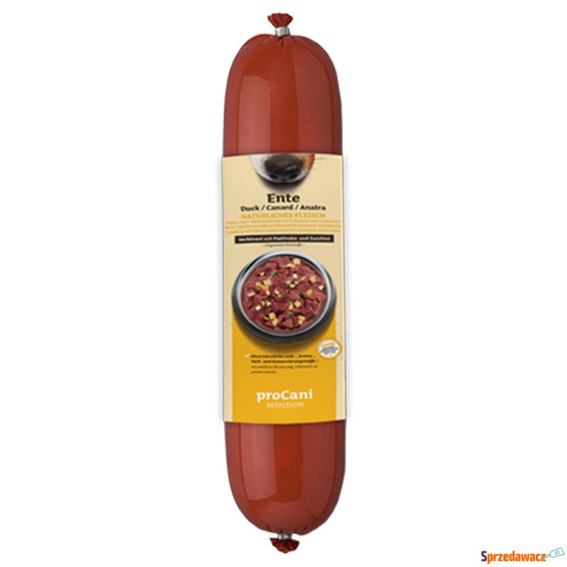 proCani Kochwurst Menu, kaczka - 10 x 800 g - Karmy dla psów - Szczecin