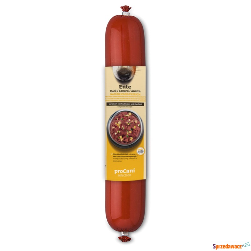 proCani Kochwurst Menu, kaczka - 10 x 400 g - Karmy dla psów - Zgorzelec