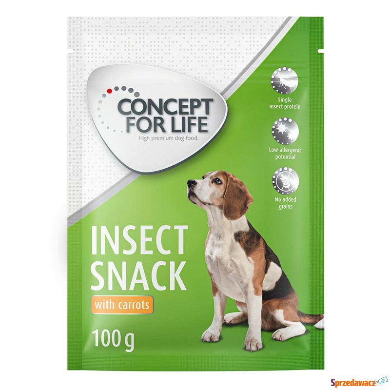 Concept for Life Insect Snack, marchew 3 x 100... - Przysmaki dla psów - Bydgoszcz