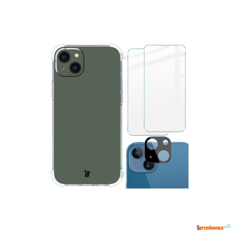 Etui + 2x szkło + obiektyw Bizon Case Clear Pack... - Etui na telefon - Płock