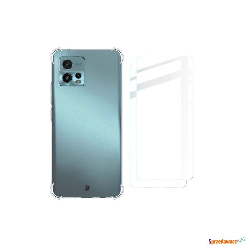 Etui + 2x folia Bizon Case Clear Pack do Motorola... - Etui na telefon - Grudziądz