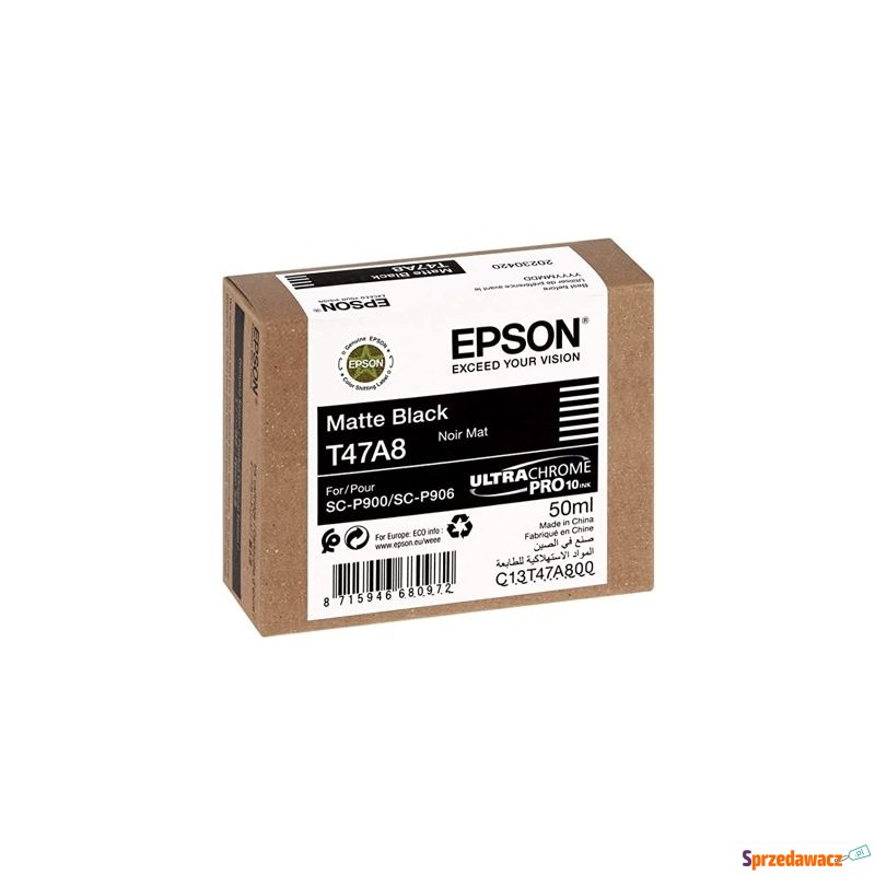 Tusz Oryginalny Epson T47A8 (C13T47A800) (Czarny... - Tusze, tonery - Koszalin