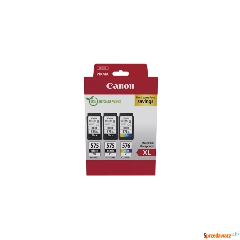 Tusze Oryginalne Canon 2x PG-575 XL + CL-576 XL... - Tusze, tonery - Kwidzyn