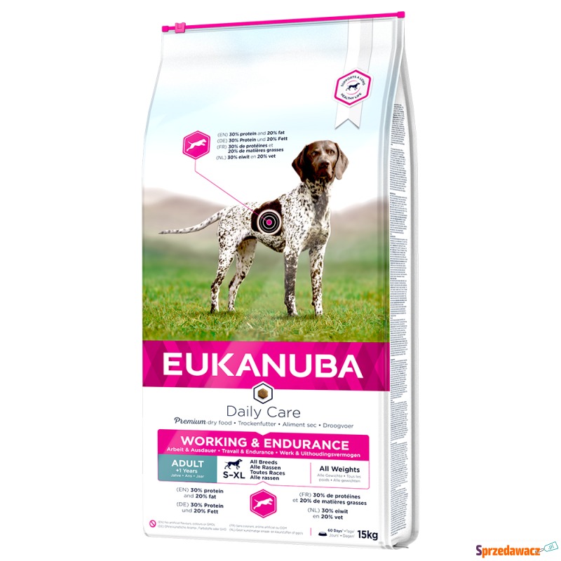 Dwupak Eukanuba Daily Care - Working & Endurance... - Karmy dla psów - Łomża