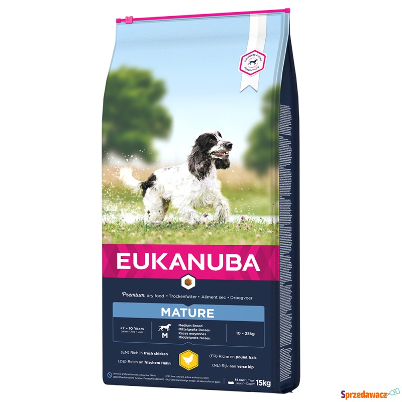 Eukanuba Thriving Mature Medium Breed, kurczak... - Karmy dla psów - Chełmno