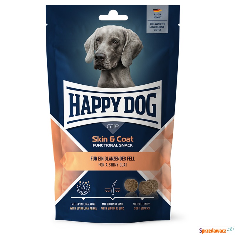 Happy Dog Care Snack - Skin & Coat z kaczką, 100... - Przysmaki dla psów - Skarżysko-Kamienna