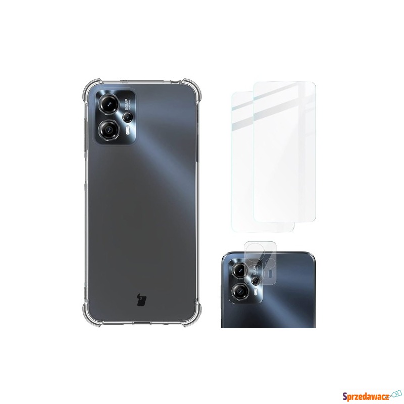 Etui + 2x szkło + obiektyw Bizon Case Clear Pack... - Etui na telefon - Warszawa