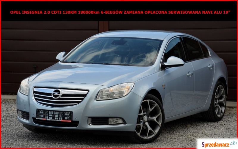 Opel Insignia 2.0 CDTi 130KM 180tys km Zamiana... - Samochody osobowe - Zamość