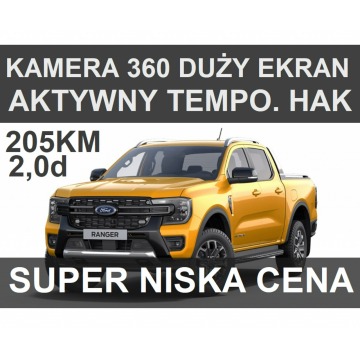 Ford Ranger - Nowy Ranger Wildtrak 205KM 4x4 Rolera Kamera 360 Niska Cena 2561 zł