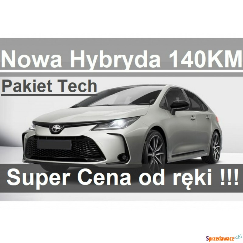 Toyota Corolla - Nowa Hybryda 140KM 1,8 Pakiet... - Samochody osobowe - Szczecinek