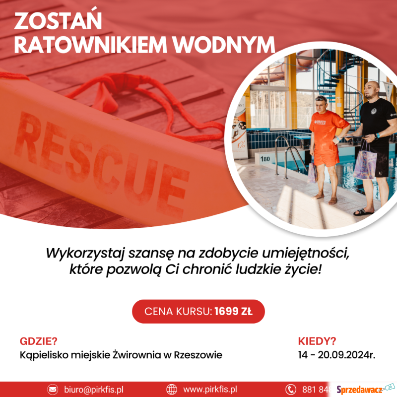 Kurs na ratownika wodnego - Pozostałe kursy - Rzeszów