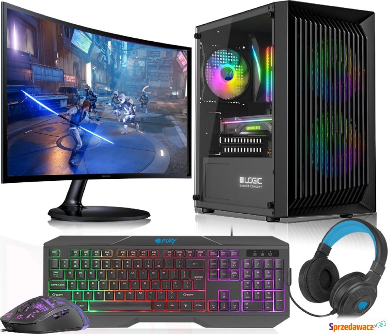 Komputer Vist ZESTAW GAMINGOWY RGB Ryzen 5 3600... - Komputery stacjonarne - Płock