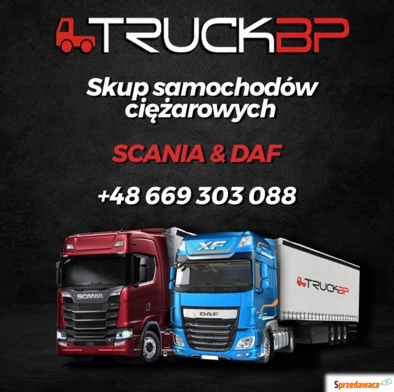 Skup Samochodów Ciężarowych Scania i Daf - Ciągniki siodłowe - Konin